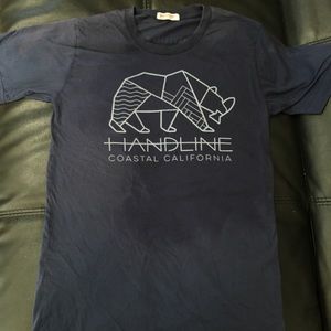 Handline Coastal Ca Navy Mens Tshirt L
